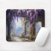Purple Flowers House Muismat (Met muis)