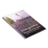 Purple Flowers | In een liefdevol gastboek Notitieboek (Rechterzijde)