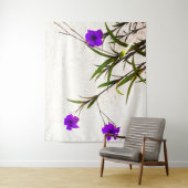 Purple Flowers in the Breeze Wandkleed (In situ)