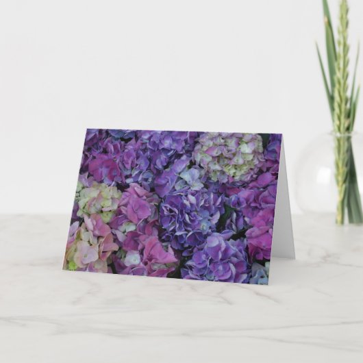 Purple Flowers Kaart (Voorkant)