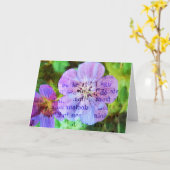 Purple Flowers Kaart (Gele Bloem)