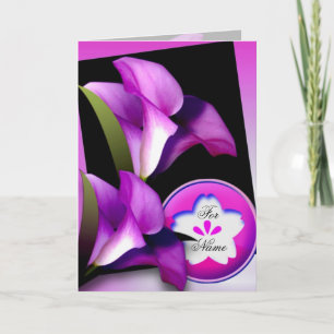 Purple Flowers-kaart Kaart