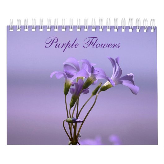 Purple Flowers Kalender (Hoes)