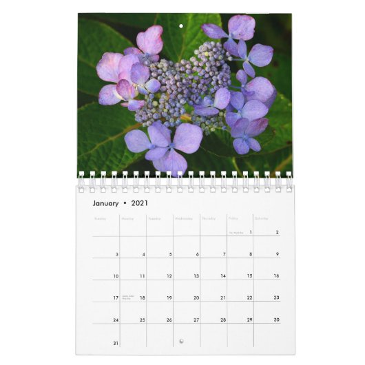 Purple Flowers Kalender (Jan 2021)