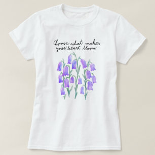 Purple Flowers kiezen wat je hartbloem maakt T-shirt