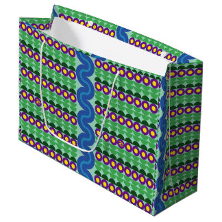 Purple Flowers - Large Cft Bag Groot Cadeauzakje