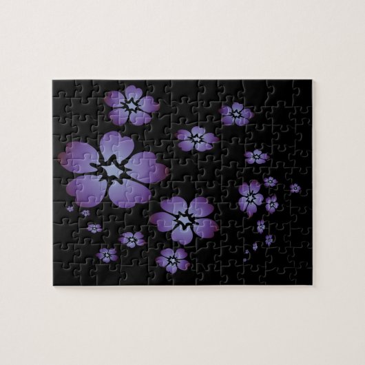 Purple Flowers Legpuzzel (Horizontaal)
