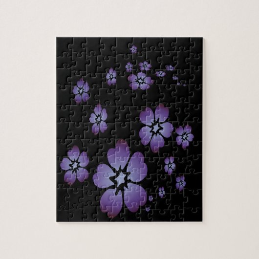 Purple Flowers Legpuzzel (Verticaal)
