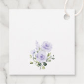 Purple Flowers, Lila Flowers, Boho, Birthday Bedankjes Labels (Achterkant)