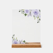 Purple Flowers, Lila Flowers, Boho, Mimosa Bar Acryl Bord (Voorkant)