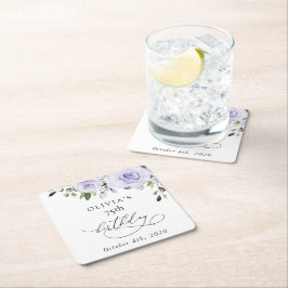 Purple Flowers, Lilac Flowers, Boho, Birthday Kartonnen Onderzetters