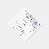 Purple Flowers, Lilac Flowers, Boho, Birthday Servet (Hoek)