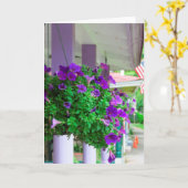 Purple Flowers - Martha's wijngaard Kaart (Gele Bloem)