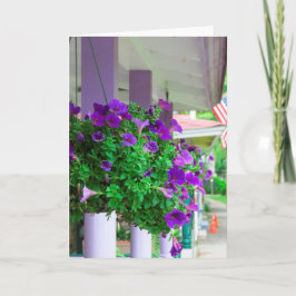 Purple Flowers - Martha's wijngaard Kaart