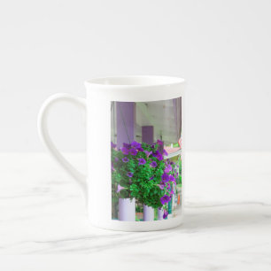 Purple Flowers - Martha's wijngaard Porselein Kop
