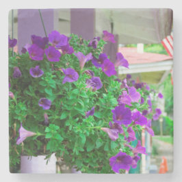 Purple Flowers - Martha's wijngaard Stenen Onderzetter