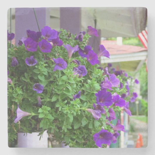 Purple Flowers - Martha's wijngaard Stenen Onderzetter (Voorkant)