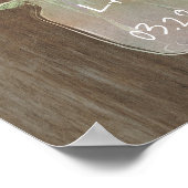 Purple Flowers Mason Jar Rustic Weddenschap Welkom Poster (Hoek)