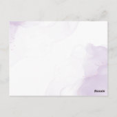 Purple Flowers Mason Jar Wedding Bedankt Briefkaart (Achterkant)