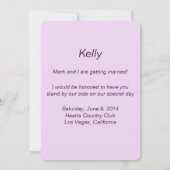 Purple Flowers Mason Jars Bridesmaid Kaart (Achterkant)