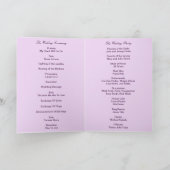 Purple Flowers Mason Jars Program Kaart (Binnen)