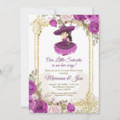 Purple Flowers Mexican Fiesta Couple Shower   Kaart (Voorkant)