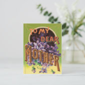 Purple Flowers Moederdag Kaart (Staand voorkant)