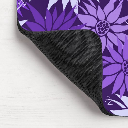 Purple Flowers Mousepad Muismat (Hoek)