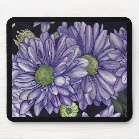 Purple Flowers Muismat (Voorkant)