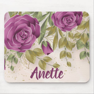 Purple Flowers Muismat