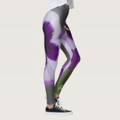 Purple Flowers, naam, Floral Yoga Leggings (Rechts)