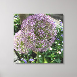  Purple Flowers New York City NYC Foto Canvas Afdruk