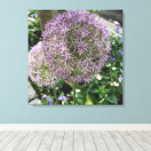  Purple Flowers New York City NYC Foto Canvas Afdruk (Insitu (Houten vloer))