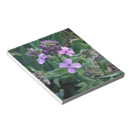 Purple Flowers Notitieblok (Schuin)