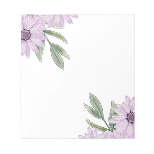 Purple Flowers Notitieblok (Voorkant)