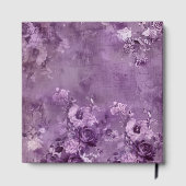 Purple Flowers On a Purple Background Gastenboek (Achterkant)