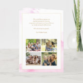 Purple Flowers Order of Service Gevouwen programma (Achterkant)