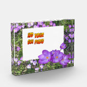 Purple Flowers Paarse Crocuses Cust. Fotoblok (Links)