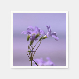 Purple Flowers Paper Napkin Servet