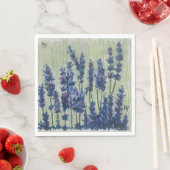 Purple Flowers Paper Napkin Servet (Insitu)