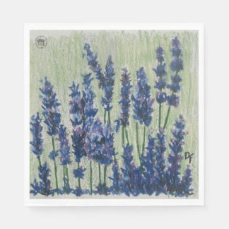 Purple Flowers Paper Napkin Servet