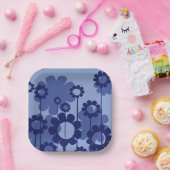 Purple Flowers Papieren Bordje (Feest)