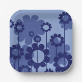 Purple Flowers Papieren Bordje (Voorkant)