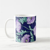 Purple Flowers Patroon Koffiemok (Links)