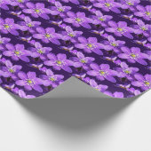Purple Flowers Pattern Cadeaupapier (Hoek)