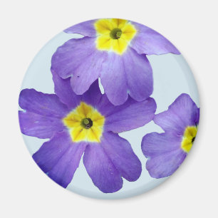 Purple Flowers Photo Magnet