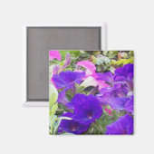 Purple Flowers Photo Magnet (Voorkant / Achterkant)