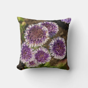 Purple Flowers Photo Throw Cushion Kussen
