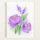 Purple Flowers Planner (Voorkant)