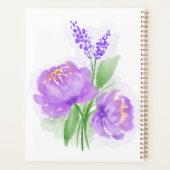 Purple Flowers Planner (Achterkant)